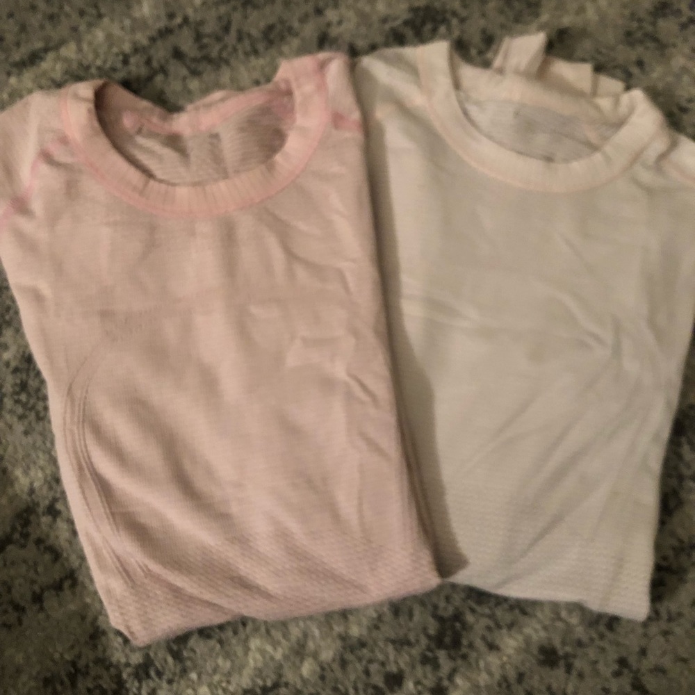 Lululemon size 2 Swiftly Tech tops pink